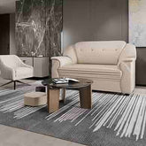 Trueliving Modern Three Seater Sofa Leather Finish H 36" x W 80" x D 34"